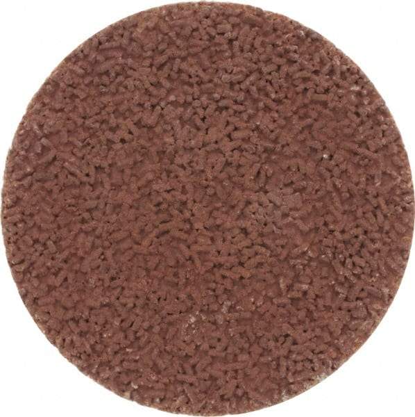 Made in USA - 1-1/2" Disc Diam, 600 Grit, Aluminum Oxide Quick Change Disc - Type S Attaching System, Coated, Brown, Super Fine Grade - Americas Industrial Supply