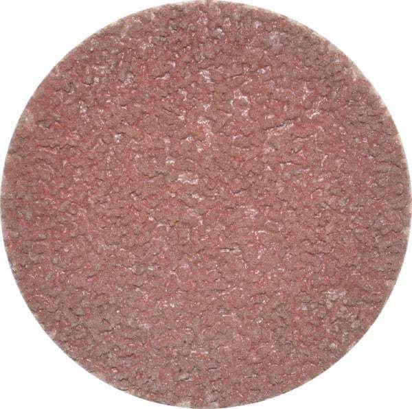 Made in USA - 2" Disc Diam, 120 Grit, Aluminum Oxide Quick Change Disc - Type S Attaching System, Coated, Brown, Fine Grade - Americas Industrial Supply