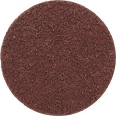 Made in USA - 2" Disc Diam, 180 Grit, Aluminum Oxide Quick Change Disc - Type S Attaching System, Coated, Brown, Very Fine Grade - Americas Industrial Supply