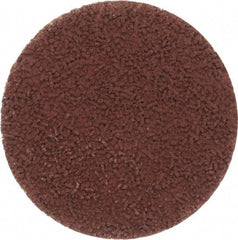 Made in USA - 2" Disc Diam, 240 Grit, Aluminum Oxide Quick Change Disc - Type S Attaching System, Coated, Brown, Very Fine Grade - Americas Industrial Supply