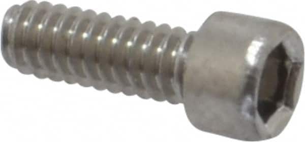 Value Collection - #2-56 UNC Hex Socket Drive, Socket Cap Screw - Grade 18-8 Stainless Steel, 1/4" Length Under Head - Americas Industrial Supply