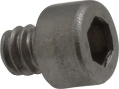 Value Collection - #4-40 UNC Hex Socket Drive, Socket Cap Screw - Grade 18-8 Stainless Steel, 1/8" Length Under Head - Americas Industrial Supply