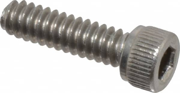 Value Collection - #6-32 UNC Hex Socket Drive, Socket Cap Screw - Grade 18-8 Stainless Steel, 1/2" Length Under Head - Americas Industrial Supply