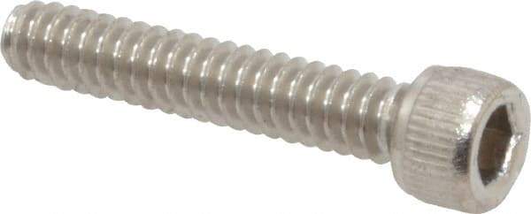 Value Collection - #6-32 UNC Hex Socket Drive, Socket Cap Screw - Grade 18-8 Stainless Steel, 3/4" Length Under Head - Americas Industrial Supply