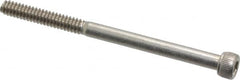 Value Collection - #6-32 UNC Hex Socket Drive, Socket Cap Screw - Grade 18-8 Stainless Steel, 2" Length Under Head - Americas Industrial Supply