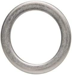 Made in USA - 1/8" Thick, 1-3/8" Inside x 1-7/8" OD, Round Shim - Uncoated 302/304 Stainless Steel - Americas Industrial Supply
