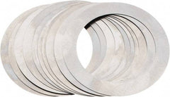 Made in USA - 0.007" Thick, 1-3/8" Inside x 1-7/8" OD, Round Shim - Uncoated 302/304 Stainless Steel - Americas Industrial Supply