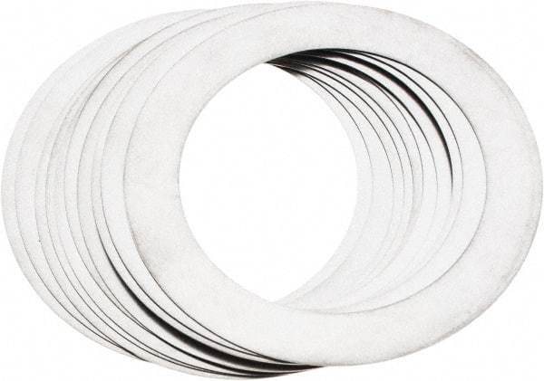 Made in USA - 0.012" Thick, 2" Inside x 2-3/4" OD, Round Shim - Uncoated 302/304 Stainless Steel - Americas Industrial Supply