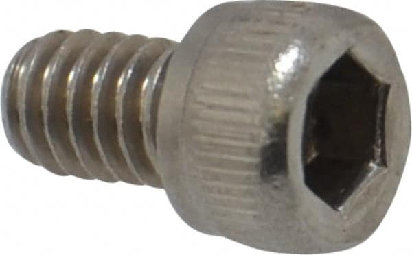Value Collection - #8-32 UNC Hex Socket Drive, Socket Cap Screw - Grade 18-8 Stainless Steel, 1/4" Length Under Head - Americas Industrial Supply