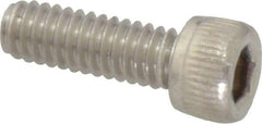 Value Collection - #8-32 UNC Hex Socket Drive, Socket Cap Screw - Grade 18-8 Stainless Steel, 1/2" Length Under Head - Americas Industrial Supply