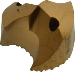 Seco - Series SD100, 18.65mm Diam 140° Replaceable Drill Tip - Carbide, TiAlN Finish, Through Coolant - Americas Industrial Supply