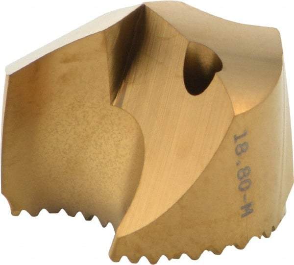 Seco - Series SD100, 18.8mm Diam 140° Replaceable Drill Tip - Carbide, TiAlN Finish, Through Coolant - Americas Industrial Supply