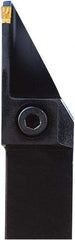 Seco - External Thread, 0.53" Max Depth of Cut, 4mm Min Groove Width, 6" OAL, Left Hand Indexable Grooving Cutoff Toolholder - 1" Shank Height x 1" Shank Width, LCMR Insert Style, CFPL Toolholder Style, Series Multi-Directional Turning (MDT) - Americas Industrial Supply