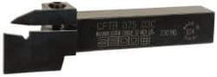 Seco - External Thread, 0.43" Max Depth of Cut, 3mm Min Groove Width, 5" OAL, Right Hand Indexable Grooving Cutoff Toolholder - 3/4" Shank Height x 3/4" Shank Width, LC..1603.. Insert Style, CFTR Toolholder Style, Series Multi-Directional Turning (MDT) - Americas Industrial Supply