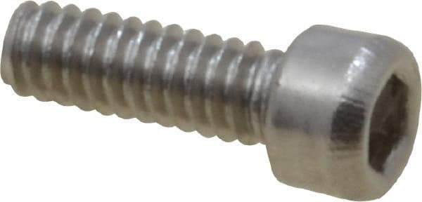 Value Collection - #0-80 UNF Hex Socket Drive, Socket Cap Screw - Grade 18-8 Stainless Steel, 3/16" Length Under Head - Americas Industrial Supply