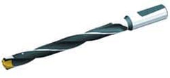 Kennametal - 24.61 to 25.11mm Diam, 10xD, 246.06mm Max Depth, 1" Shank Diam, 272.21mm Flute, 352.43mm OAL, Replaceable Tip Drill - KSEM0969 Insert, 5 Seat Size, Series KSEM - Americas Industrial Supply