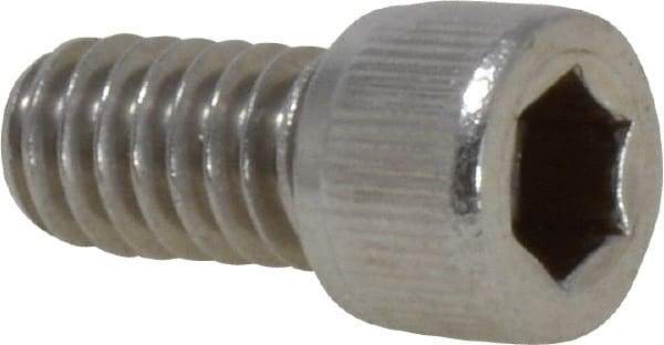 Value Collection - 1/4-20 UNC Hex Socket Drive, Socket Cap Screw - Grade 18-8 Stainless Steel, Fully Threaded, 1/2" Length Under Head - Americas Industrial Supply
