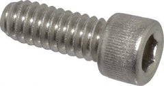 Value Collection - 1/4-20 UNC Hex Socket Drive, Socket Cap Screw - Grade 18-8 Stainless Steel, Fully Threaded, 5/8" Length Under Head - Americas Industrial Supply