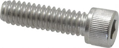 Value Collection - 1/4-20 UNC Hex Socket Drive, Socket Cap Screw - Grade 18-8 Stainless Steel, Fully Threaded, 7/8" Length Under Head - Americas Industrial Supply