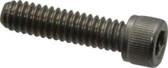 Value Collection - 1/4-20 UNC Hex Socket Drive, Socket Cap Screw - Grade 18-8 Stainless Steel, Fully Threaded, 1" Length Under Head - Americas Industrial Supply