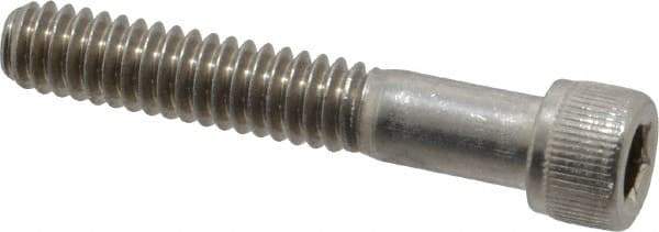 Value Collection - 1/4-20 UNC Hex Socket Drive, Socket Cap Screw - Grade 18-8 Stainless Steel, Partially Threaded, 1-1/2" Length Under Head - Americas Industrial Supply