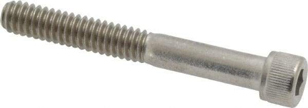 Value Collection - 1/4-20 UNC Hex Socket Drive, Socket Cap Screw - Grade 18-8 Stainless Steel, Partially Threaded, 2" Length Under Head - Americas Industrial Supply