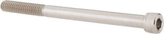 Value Collection - 1/4-20 UNC Hex Socket Drive, Socket Cap Screw - Grade 18-8 Stainless Steel, 3-1/2" Length Under Head - Americas Industrial Supply