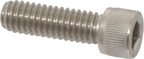 Value Collection - 5/16-18 UNC Hex Socket Drive, Socket Cap Screw - Grade 18-8 Stainless Steel, Fully Threaded, 1" Length Under Head - Americas Industrial Supply