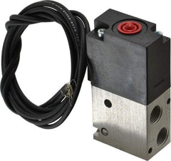 ARO/Ingersoll-Rand - 1/8", 3-Way Body Ported Stacking Solenoid Valve - 120 VAC, 0.2 CV Rate, 2.4" High - Americas Industrial Supply
