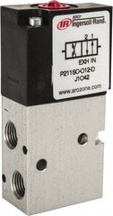 ARO/Ingersoll-Rand - 1/8", 3-Way Stacking Solenoid Valve - 120 VAC, 0.2 CV Rate, 2.4" High - Americas Industrial Supply