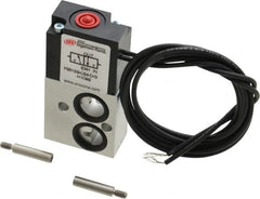 ARO/Ingersoll-Rand - 1/8", 3-Way Stacking Solenoid Valve - 24 VDC, 0.2 CV Rate, 2.4" High - Americas Industrial Supply