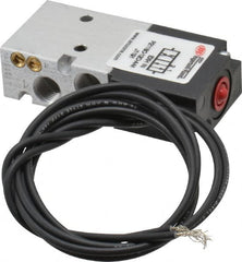 ARO/Ingersoll-Rand - 1/8", 4-Way Body Ported Stacking Solenoid Valve with Speed Control - 120 VAC, 0.2 CV Rate, 2.8" High - Americas Industrial Supply