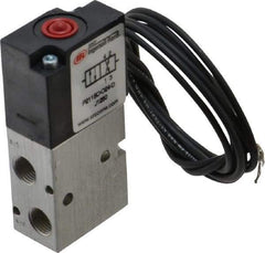 ARO/Ingersoll-Rand - 1/8", 4-Way Body Ported Stacking Solenoid Valve with Speed Control - 24 VDC, 0.2 CV Rate, 2.8" High - Americas Industrial Supply
