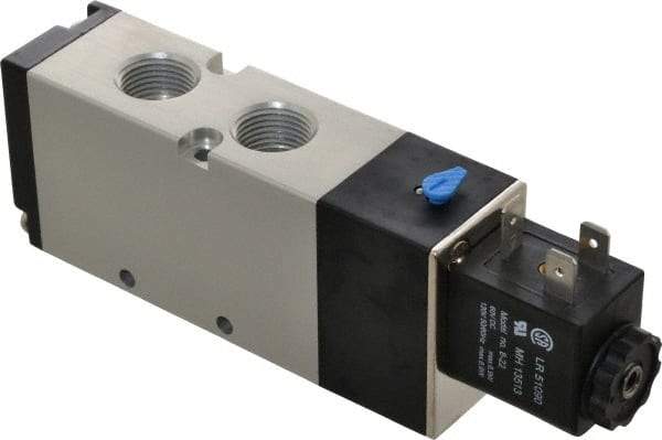 ARO/Ingersoll-Rand - 3/8", 4-Way 2-Position Maxair Stacking Solenoid Valve - 120 VAC, 1.65 CV Rate, 1.81" High - Americas Industrial Supply