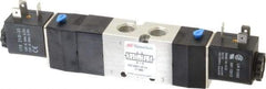 ARO/Ingersoll-Rand - 1/4", 4-Way 3-Position Maxair Stacking Solenoid Valve - 120 VAC, 0.7 CV Rate, 1.81" High - Americas Industrial Supply