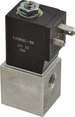 ARO/Ingersoll-Rand - 1/4", CAT Series 3-Way 2-Position Body Ported Stacking Solenoid Valve - 12 VDC, 0.2 CV Rate, 3-1/2" High - Americas Industrial Supply