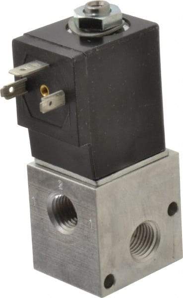 ARO/Ingersoll-Rand - 1/4", CAT Series 3-Way 2-Position Stacking Solenoid Valve - 120 VAC, 0.2 CV Rate, 3-1/2" High - Americas Industrial Supply