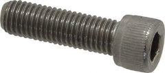 Value Collection - 1/4-28 UNF Hex Socket Drive, Socket Cap Screw - Grade 18-8 Stainless Steel, 7/8" Length Under Head - Americas Industrial Supply