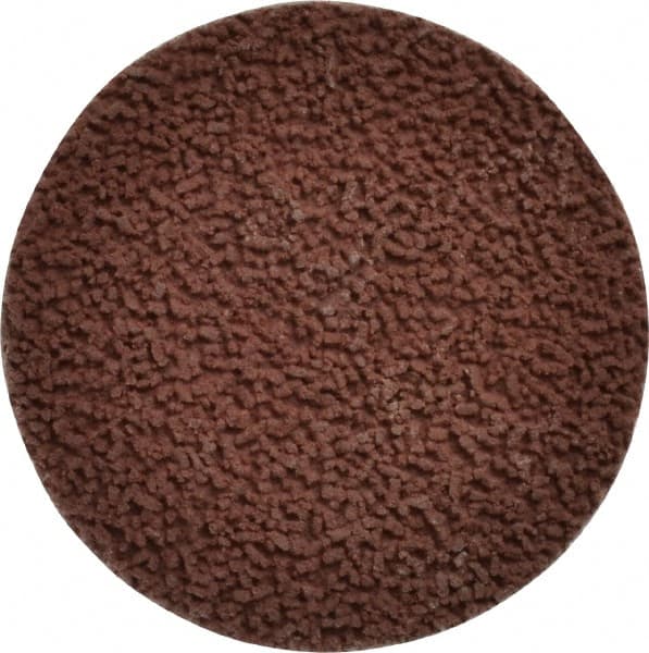 Made in USA - 2" Disc Diam, 320 Grit, Aluminum Oxide Quick Change Disc - Type S Attaching System, Coated, Brown, Extra Fine Grade - Americas Industrial Supply