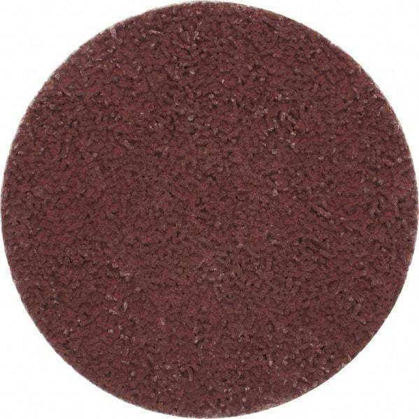 Made in USA - 2" Disc Diam, 400 Grit, Aluminum Oxide Quick Change Disc - Type S Attaching System, Coated, Brown, Super Fine Grade - Americas Industrial Supply