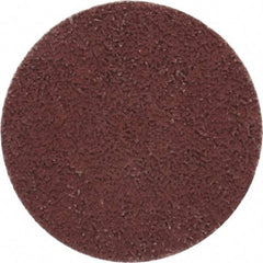 Made in USA - 2" Disc Diam, 400 Grit, Aluminum Oxide Quick Change Disc - Type S Attaching System, Coated, Brown, Super Fine Grade - Americas Industrial Supply