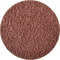 Made in USA - 3" Disc Diam, 80 Grit, Aluminum Oxide Quick Change Disc - Type S Attaching System, Coated, Brown, Medium Grade - Americas Industrial Supply