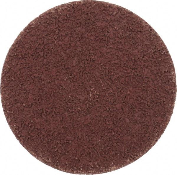 Made in USA - 3" Disc Diam, 120 Grit, Aluminum Oxide Quick Change Disc - Type S Attaching System, Coated, Brown, Fine Grade - Americas Industrial Supply
