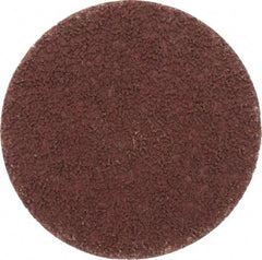 Made in USA - 3" Disc Diam, 120 Grit, Aluminum Oxide Quick Change Disc - Type S Attaching System, Coated, Brown, Fine Grade - Americas Industrial Supply