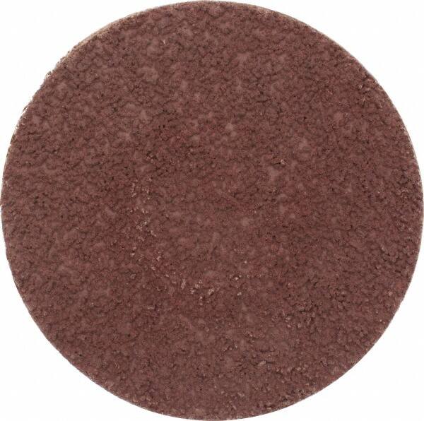 Made in USA - 3" Disc Diam, 180 Grit, Aluminum Oxide Quick Change Disc - Type S Attaching System, Coated, Brown, Very Fine Grade - Americas Industrial Supply
