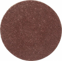 Made in USA - 3" Disc Diam, 180 Grit, Aluminum Oxide Quick Change Disc - Type S Attaching System, Coated, Brown, Very Fine Grade - Americas Industrial Supply
