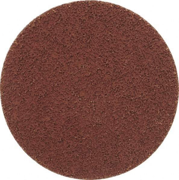Made in USA - 3" Disc Diam, 400 Grit, Aluminum Oxide Quick Change Disc - Type S Attaching System, Coated, Brown, Super Fine Grade - Americas Industrial Supply