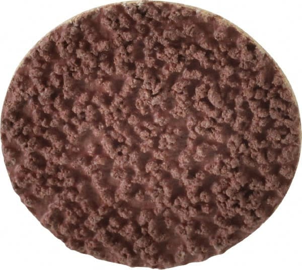 Made in USA - 1-1/2" Disc Diam, 80 Grit, Aluminum Oxide Quick Change Disc - Type R Attaching System, Coated, Brown, Medium Grade - Americas Industrial Supply