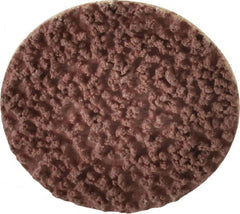 Made in USA - 1-1/2" Disc Diam, 80 Grit, Aluminum Oxide Quick Change Disc - Type R Attaching System, Coated, Brown, Medium Grade - Americas Industrial Supply