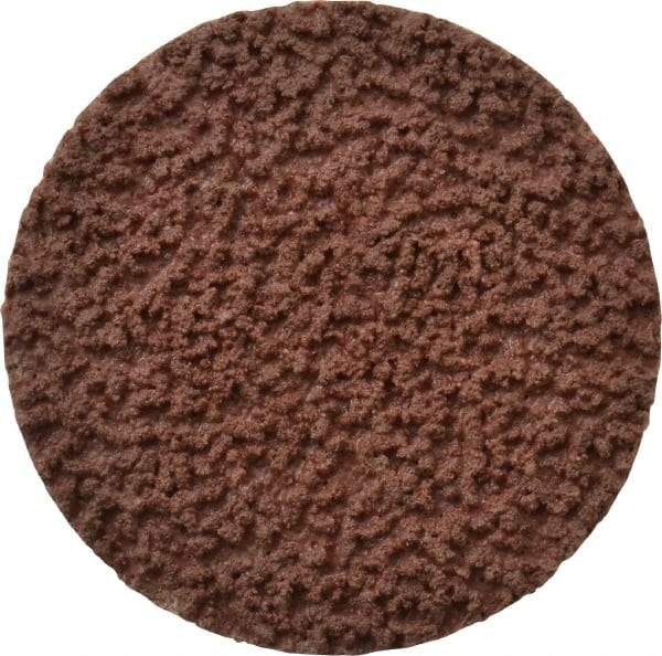 Made in USA - 1-1/2" Disc Diam, 120 Grit, Aluminum Oxide Quick Change Disc - Type R Attaching System, Coated, Brown, Fine Grade - Americas Industrial Supply